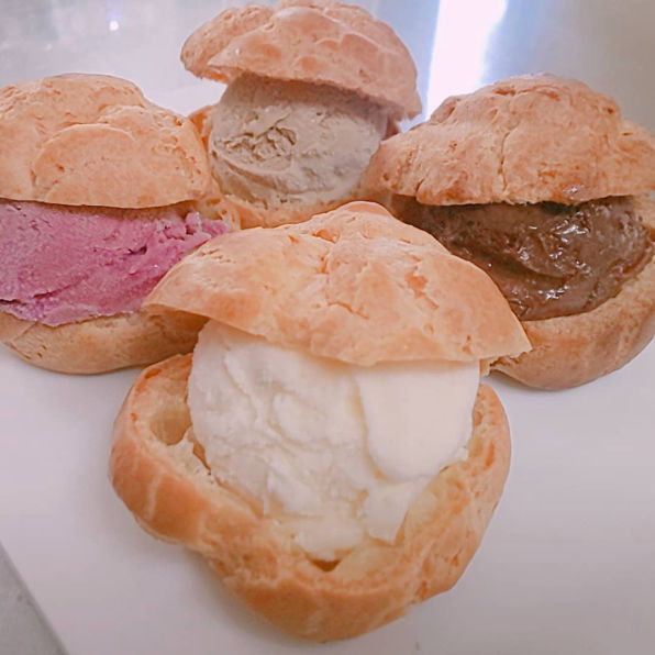 冷たいデザートやシューアイスを食べて暑さを吹き飛ばしましょう♪